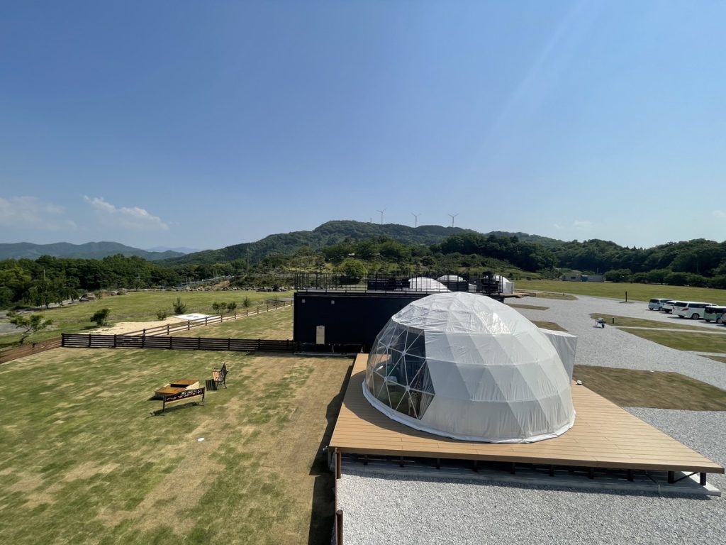 Moiそらやま　グランピング　鳥取　グランピング　絶景　キャンプ　ホテル　広岡農場　ワンちゃんと一緒に泊まれる宿　ドッグラン　BBQ　空山　