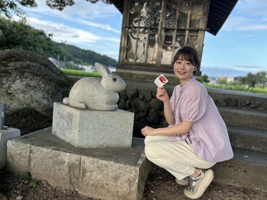 白兎神社　福本白兎神社　鳥取神社　人気の神社　ウサギの聖地　ウサギの神社　ウサギみくじ　おみくじ　白兎神社　御朱印　御朱印長　御朱印集め