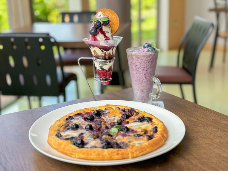 ブルーベリー農園直営カフェでブルーベリーを味わい尽くす！大山のふもとで優雅なカフェタイム