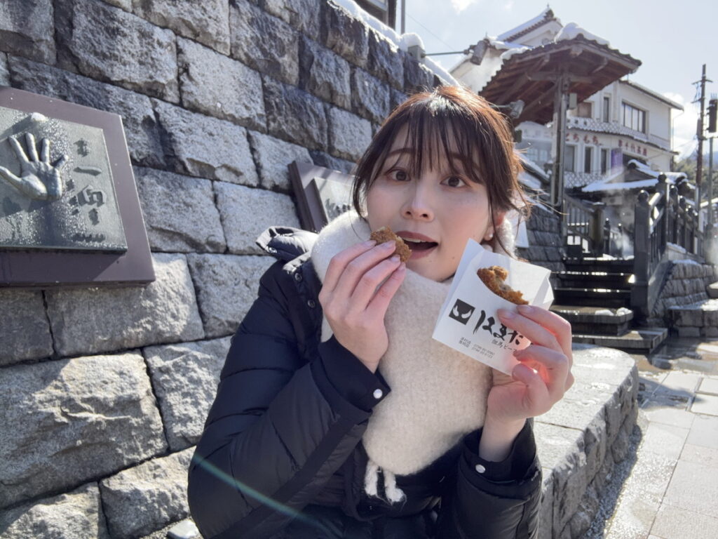 湯村温泉　湯村　新温泉町　兵庫　兵庫観光　鳥取観光　雪景色　雪見風呂