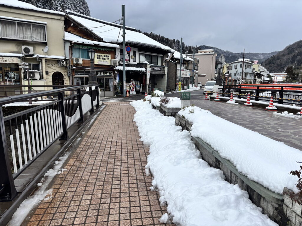 湯村温泉　湯村　新温泉町　兵庫　兵庫観光　鳥取観光　雪景色　雪見風呂